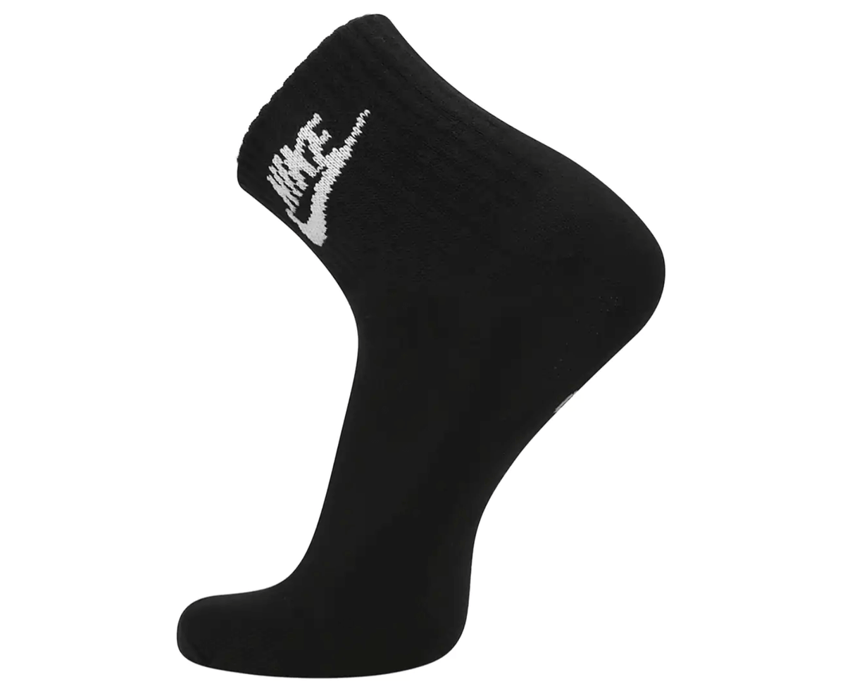 Nike Unisex Everyday Essential Ankle Socks 3-Pack - Black/White