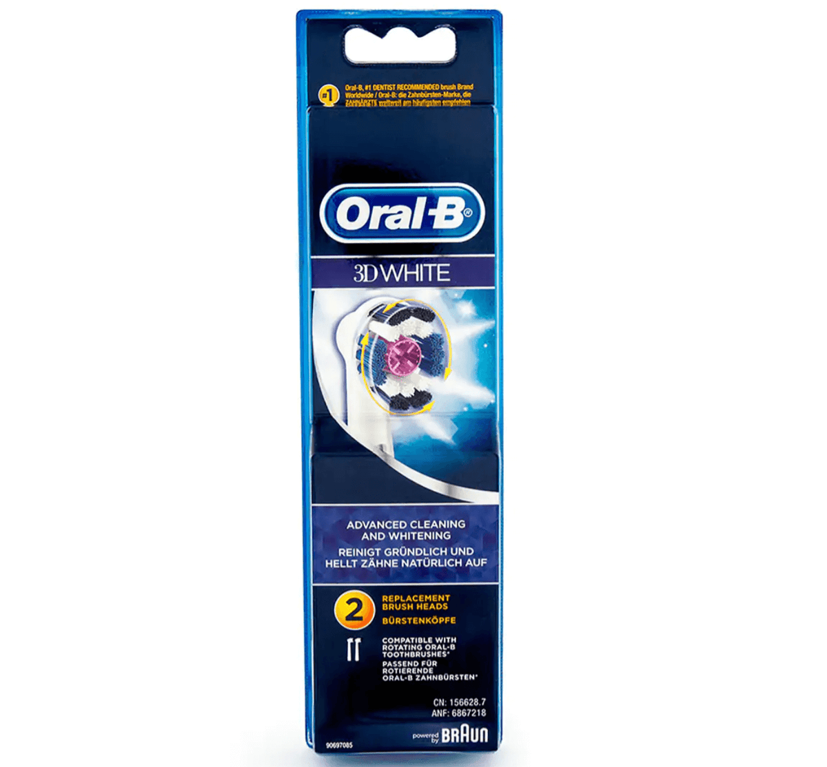 Oral-B 3D White Replacement Brush Heads 2pk