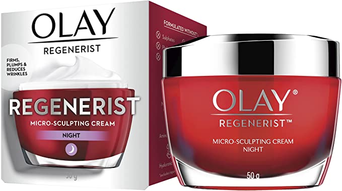 Olay Regenerist Micro-sculpting Night Face Cream Moisturiser 50g