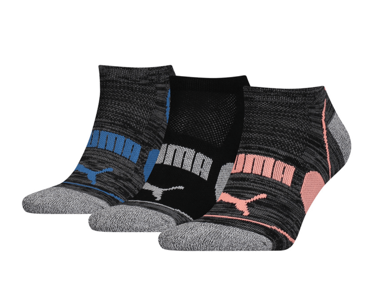 Puma Women's No Show Socks 8 Pack, Black Multi - Shoe Size: 5-9.5