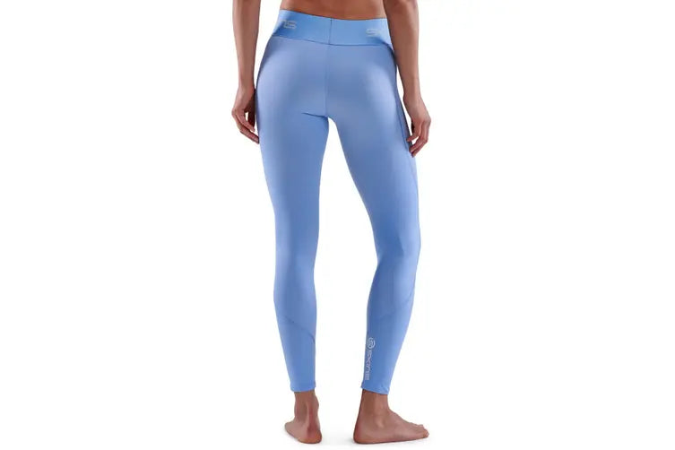 SKINS Women's 1-Series Compression Long Tights Sky Blue