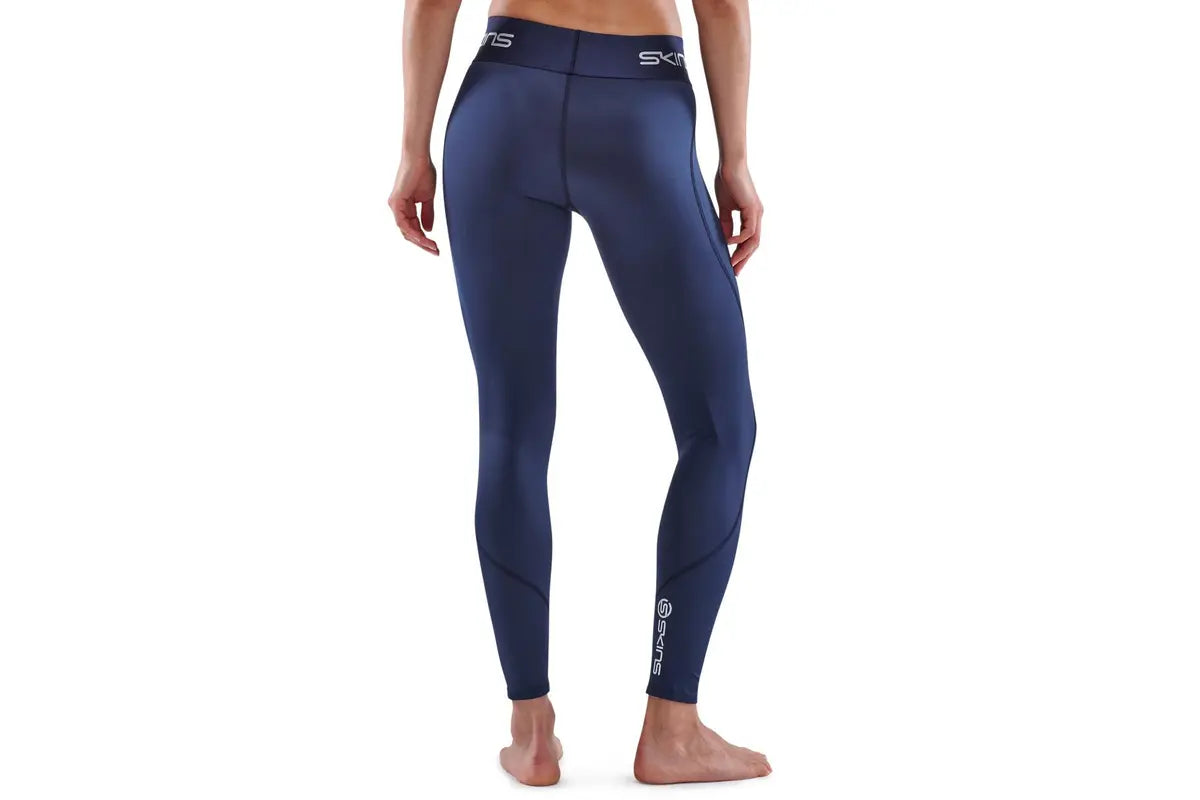 SKINS Women's 1-Series Compression Long Tights Navy Blue