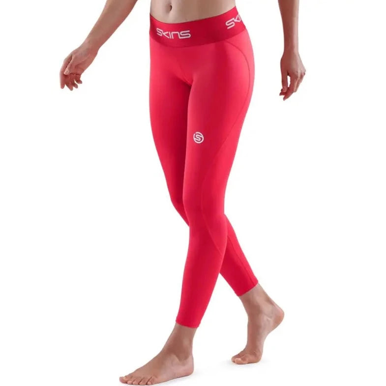 SKINS Women's 1-Series Compression Long Tights Red