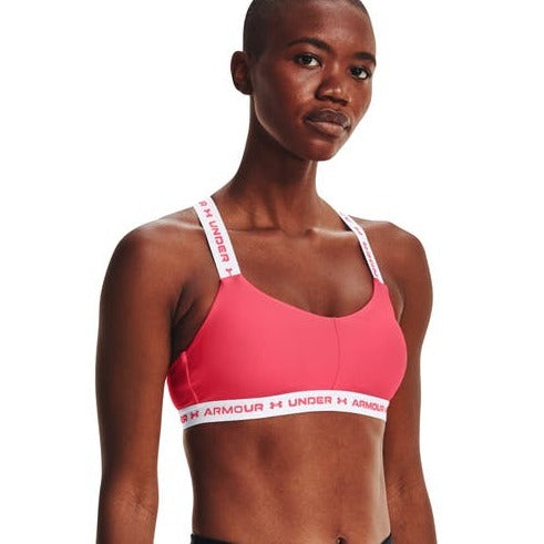 Under Armour Women's Cross Back Low Sports Bra - Brilliance/White