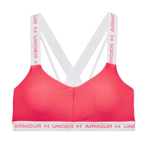 Under Armour Women's Cross Back Low Sports Bra - Brilliance/White