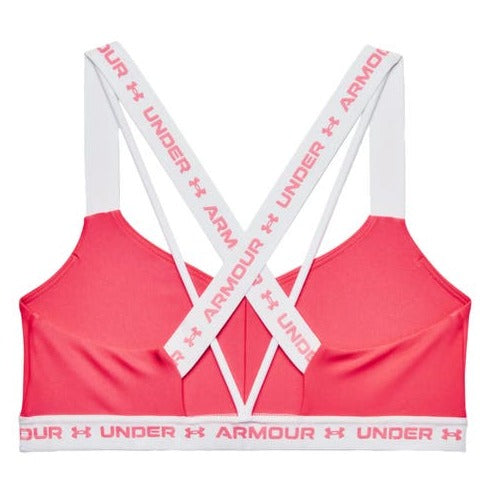 Under Armour Women's Cross Back Low Sports Bra - Brilliance/White