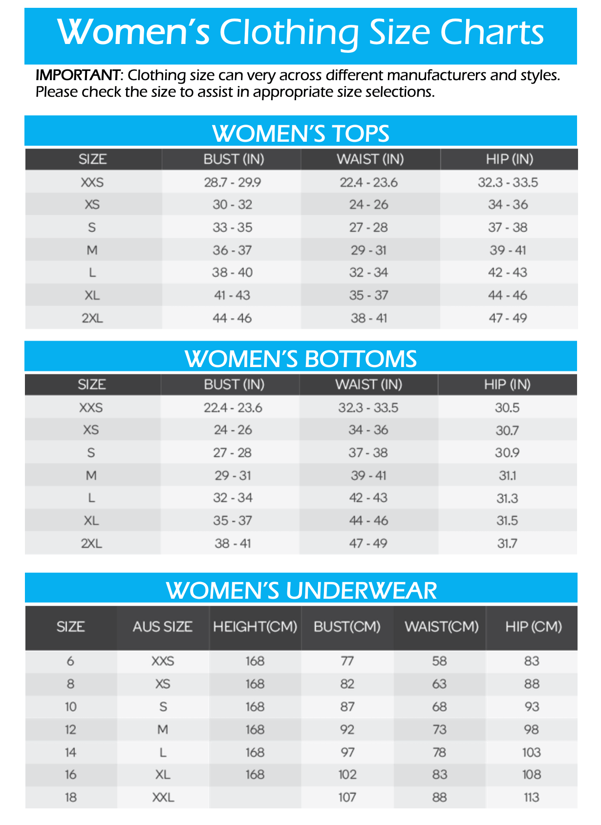 Calvin klein underwear cheap women size guide